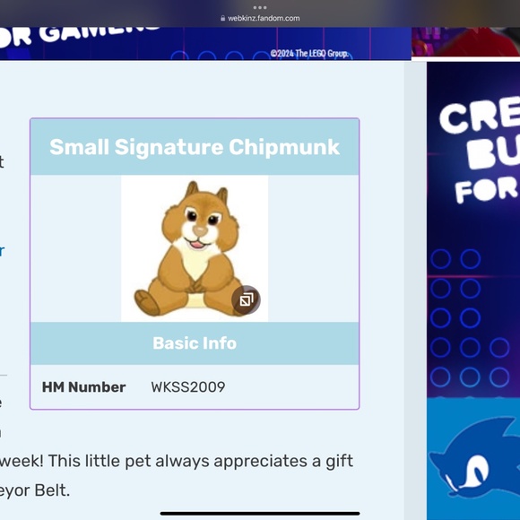 Webkinz Signature Series Chipmunk WKSS2009 - Picture 9 of 12